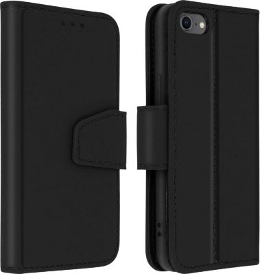 Etui AVIZAR IPhone 8 / 7 Porte-cartes Premium Noir