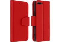 Etui AVIZAR iPhone 7 Plus/8 Plus Cuir Premium Rouge