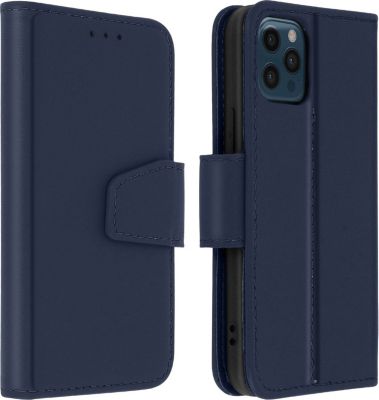 Etui AVIZAR iPhone 12 Pro Max Cuir Premium Bleu Nuit Etui AVIZAR iPhone 12 Pro Max Cuir Premium Bleu Nuit