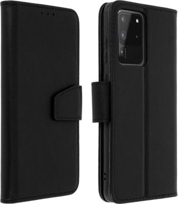 Etui AVIZAR Samsung S20 Ultra Cuir Premium Noir