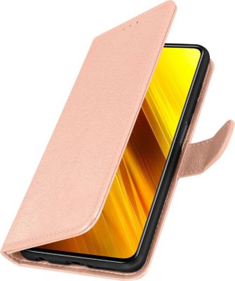 Etui AVIZAR Xiaomi Poco X3 Portefeuille Rose Gold