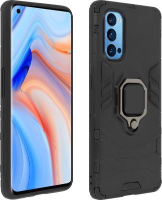 Coque AVIZAR Oppo Reno 4 Pro 5G Hybride + Bague Noir Coque AVIZAR Oppo Reno 4 Pro 5G Hybride + Bague Noir