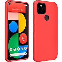 Coque AVIZAR Google Pixel 5 Silicone Soft Touch Rouge