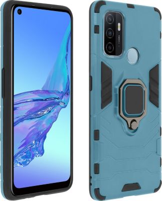 Coque AVIZAR Oppo A53 / A53s Hybride + Bague Bleu