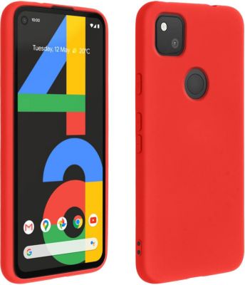 Coque AVIZAR Google Pixel 4A Soft Touch Rouge