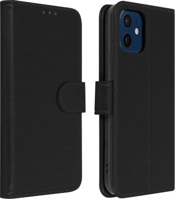 Etui AVIZAR iPhone 12 / 12 Pro Folio Chester Noir Etui AVIZAR iPhone 12 / 12 Pro Folio Chester Noir