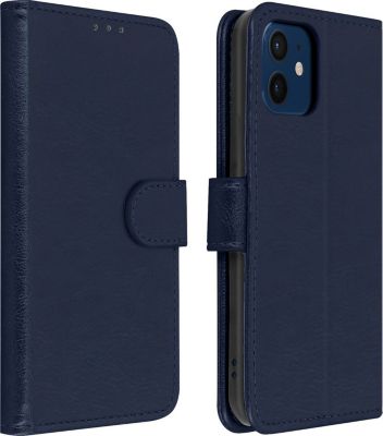 Etui AVIZAR iPhone 12 / 12 Pro Folio Chester Bleu