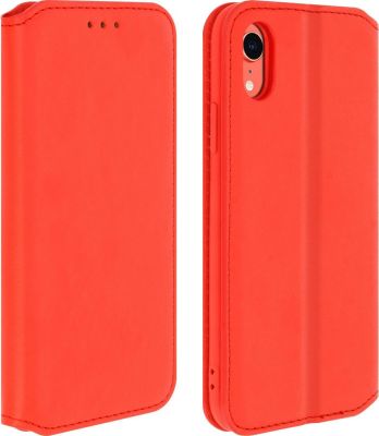 Etui AVIZAR iPhone XR Portefeuille Élégant Rouge