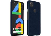 Coque AVIZAR Google Pixel 4A Antichocs en Tissu Bleu