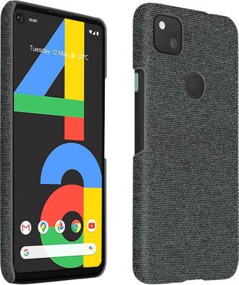 Coque AVIZAR Google Pixel 4A Antichocs en Tissu Gris Coque AVIZAR Google Pixel 4A Antichocs en Tissu Gris