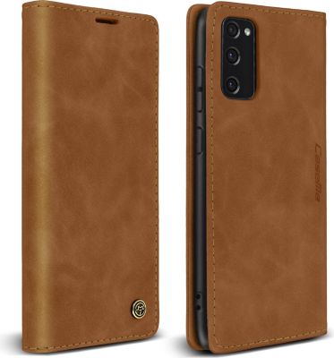 Etui AVIZAR Samsung S20 FE Folio Vintage Stand Camel