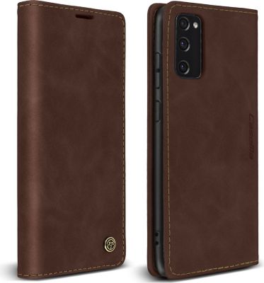 Etui AVIZAR Galaxy S20 FE Folio Vintage Stand Marron