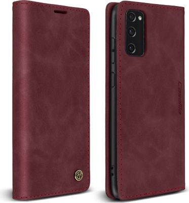 Etui AVIZAR Samsung S20 FE Folio Vintage Stand Rouge