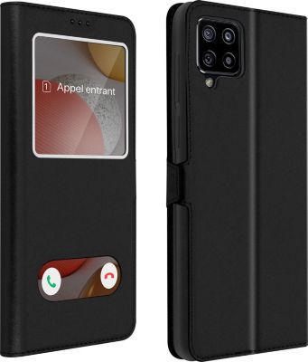 Etui AVIZAR Samsung Galaxy A42 Double Fenêtre Noir Etui AVIZAR Samsung Galaxy A42 Double Fenêtre Noir