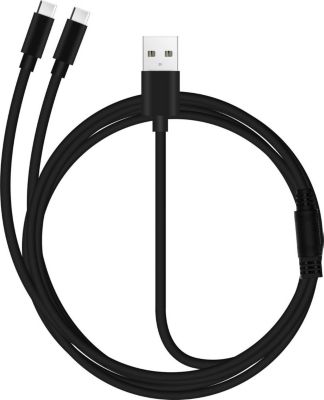 AVIZAR USB vers 2x USB-C 2A Épais Robuste 3m
