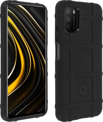 Coque AVIZAR Xiaomi Poco M3 / 9T Carreaux Relief Noir