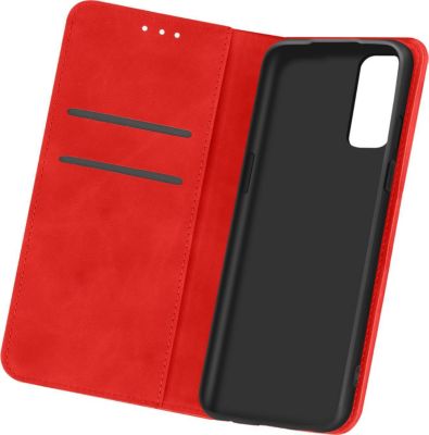 Etui AVIZAR OnePlus 9 Portefeuille Vintage Rouge