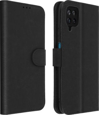 Etui AVIZAR Samsung A12 Portefeuille Chester Noir