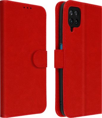 Etui AVIZAR Samsung A12 Portefeuille Chester Rouge Etui AVIZAR Samsung A12 Portefeuille Chester Rouge