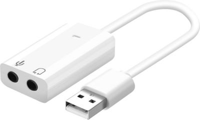 Adaptateur Jack AVIZAR Carte Son Externe USB vers Jack 3.5