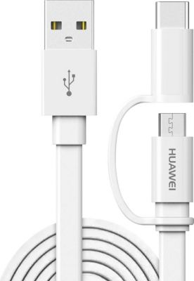 Câble USB HUAWEI 2 en 1 micro-USB / USB-C Charge 1.5m