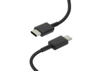 Câble USB SAMSUNG Double USB-C 60W Charge et Synchro Noir