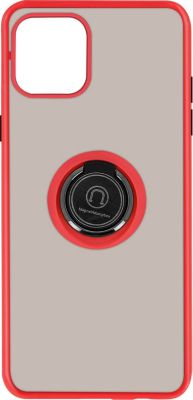 Coque AVIZAR iPhone 12, 12 Pro Rouge Bague Métallique