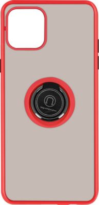 Coque AVIZAR iPhone 12, 12 Pro Rouge Bague Métallique