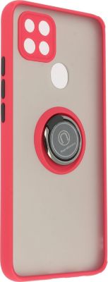 Coque AVIZAR Oppo A15 Rouge avec Bague Métallique Coque AVIZAR Oppo A15 Rouge avec Bague Métallique