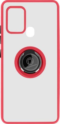 Coque AVIZAR Galaxy A21s Rouge avec Bague Métallique