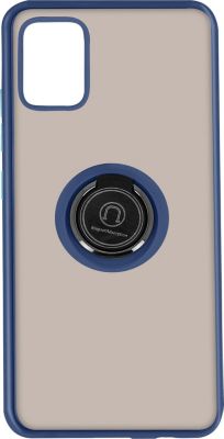 Coque AVIZAR Galaxy A51 Bleu avec Bague Métallique