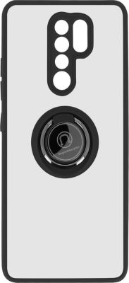 Coque AVIZAR Redmi 9 Bi-matière Bague Métallique Noir Coque AVIZAR Redmi 9 Bi-matière Bague Métallique Noir