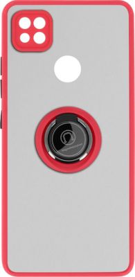 Coque AVIZAR Redmi 9C Rouge avec Bague Métallique Coque AVIZAR Redmi 9C Rouge avec Bague Métallique