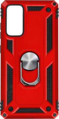 Coque AVIZAR Samsung S20 FE Bi-matière + Bague Rouge