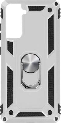 Coque AVIZAR Samsung S21 Plus Bimatière Bague Argent
