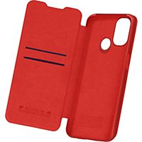 Etui NILLKIN OnePlus Nord N100 Éco-cuir premium Rouge