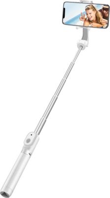 Perche à selfie LINQ Perche Selfie Bluetooth Compact Blanc