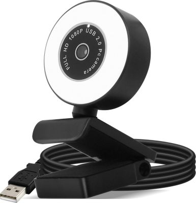 Webcam AVIZAR Webcam Ringlight USB 1080p FHD Antibruit