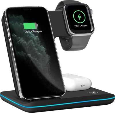 Chargeur AVIZAR Dock de charge à induction iPhone, Apple