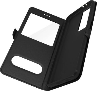 Etui AVIZAR Samsung S21 Ultra Double Fenêtre Noir Etui AVIZAR Samsung S21 Ultra Double Fenêtre Noir