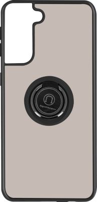 Coque AVIZAR Galaxy S21 Noir + Bague Métallique