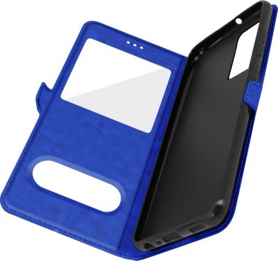Etui AVIZAR Samsung Galaxy A52 Double Fenêtre Bleu