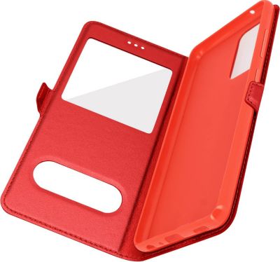 Etui AVIZAR Samsung Galaxy A52 Double Fenêtre Rouge