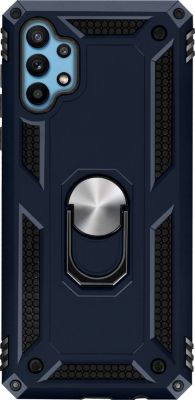 Coque AVIZAR Samsung A32 4G Bi-matière + Bague Bleu