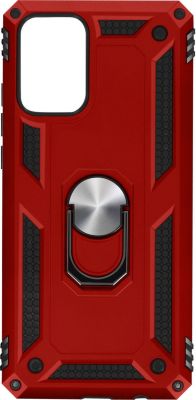 Coque AVIZAR Samsung A02s Bi-matière + Bague Rouge