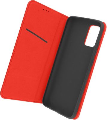 Etui AVIZAR Samsung A52 Porte-carte Stand Cuir Rouge