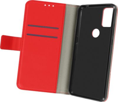 Etui AVIZAR Alcatel 3X 2020 Portefeuille Stand Rouge