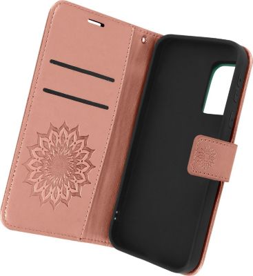 Etui AVIZAR Samsung S20 FE Mandala Dragonne Or Rose
