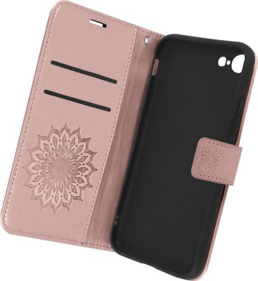 Etui AVIZAR iPhone 8 / 7 Mandala Dragonne Or Rose