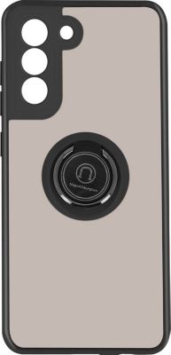 Coque AVIZAR Galaxy S21 FE Noir + Bague Métallique